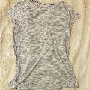 Women's Gray Striped athletic Lululemon Top